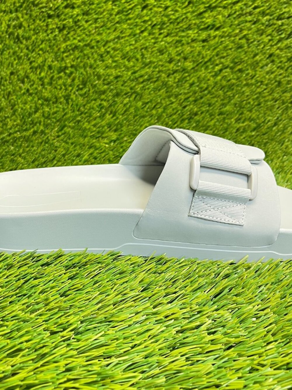 Nobull Mens Size 11 Gray Green Beach Outdoor Slip-On Adjustable Slide Sandals - Picture 4 of 10